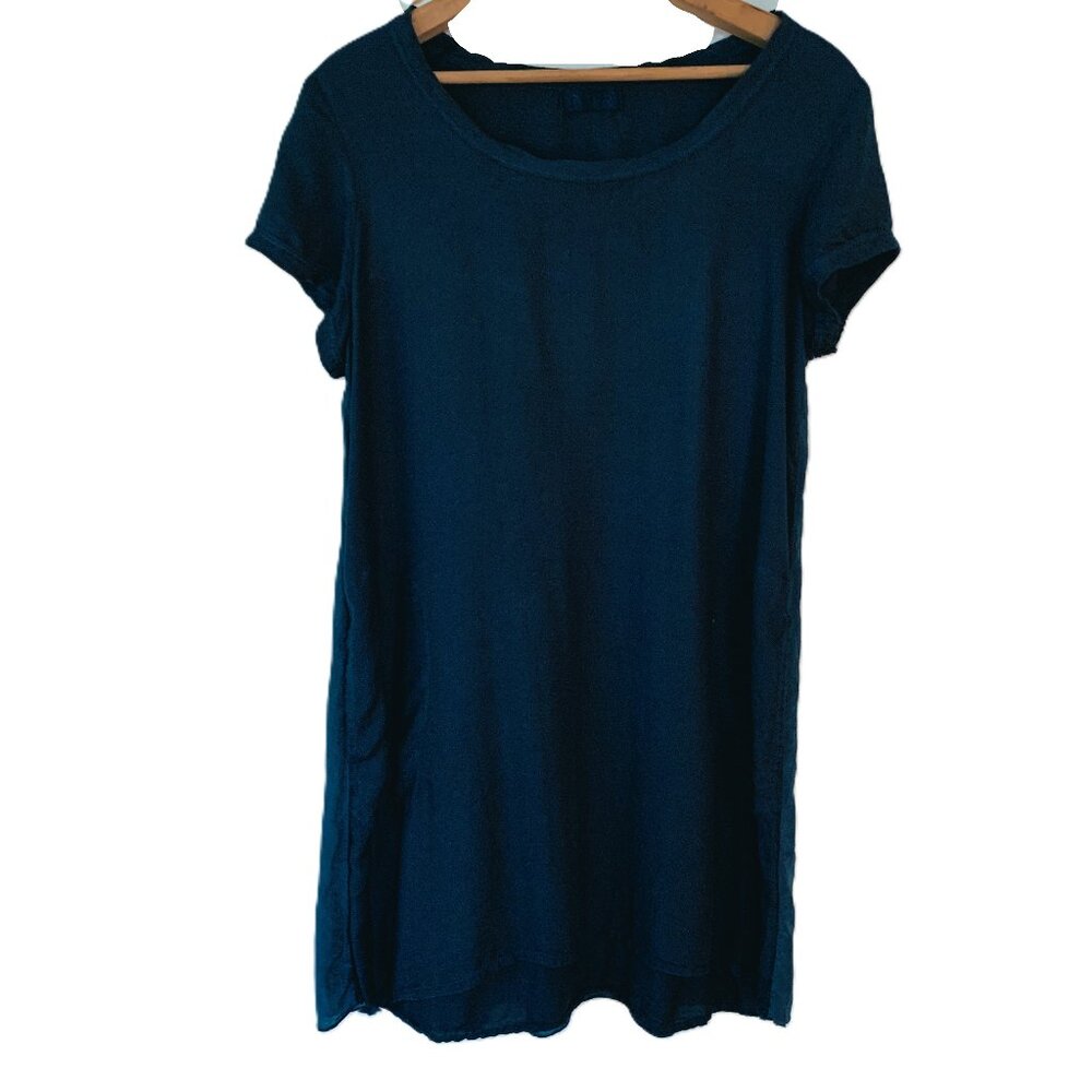 CP SHADES Silk/Cotton/Rayon Tunic Shirt Dress XS